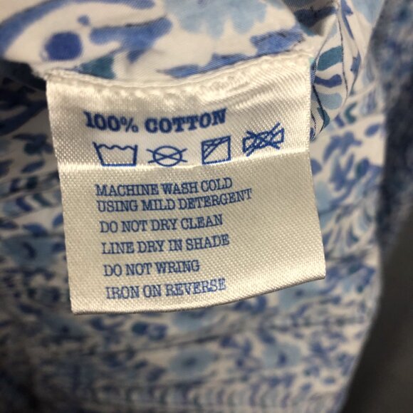 Floral Blue and White Midi Dress - Picture 2 of 11